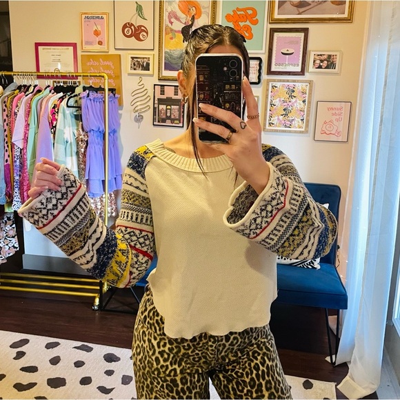 Free People Boho Fairground Thermal Top - Picture 4 of 12